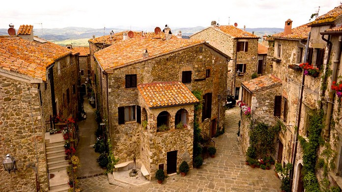 A Medieval village in Tuscany, Italy, goes up for Sale on